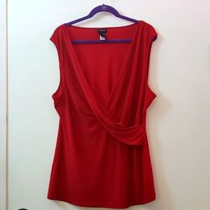 Red Torrid V-neck top size 3